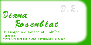 diana rosenblat business card